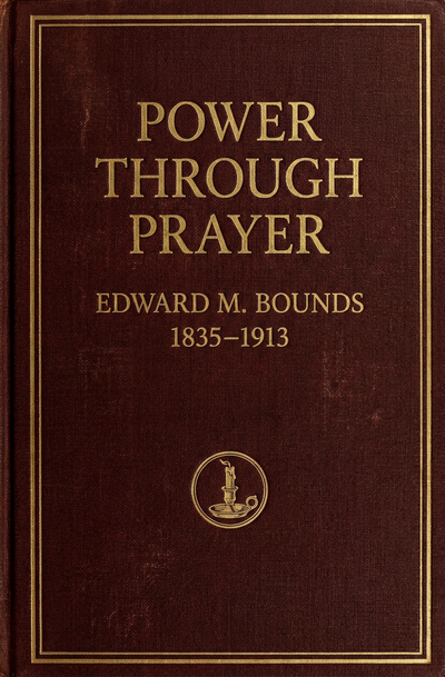 Power Through Prayer, oxblood cloth cover